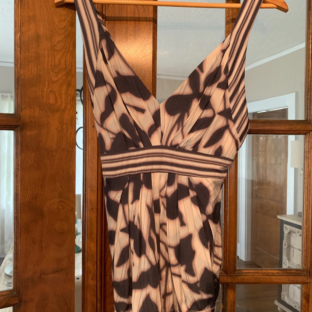 BCBGMaxAzria Beige, Navy, Pink Dress Tank Top